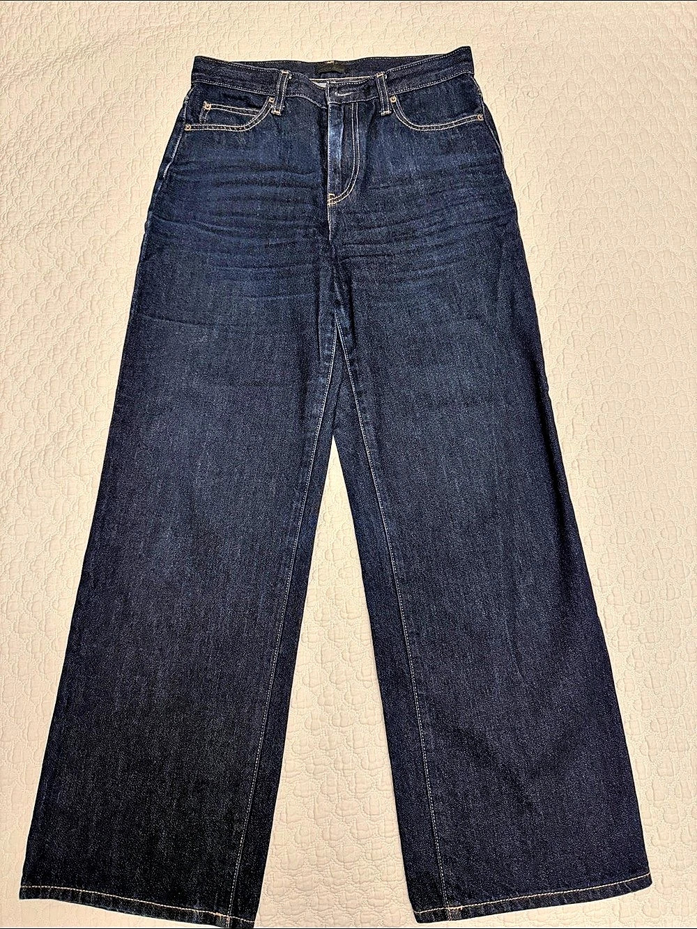UNIQLO Wide Leg Jeans Cotton Jeans in Blue Waist 24 Like New